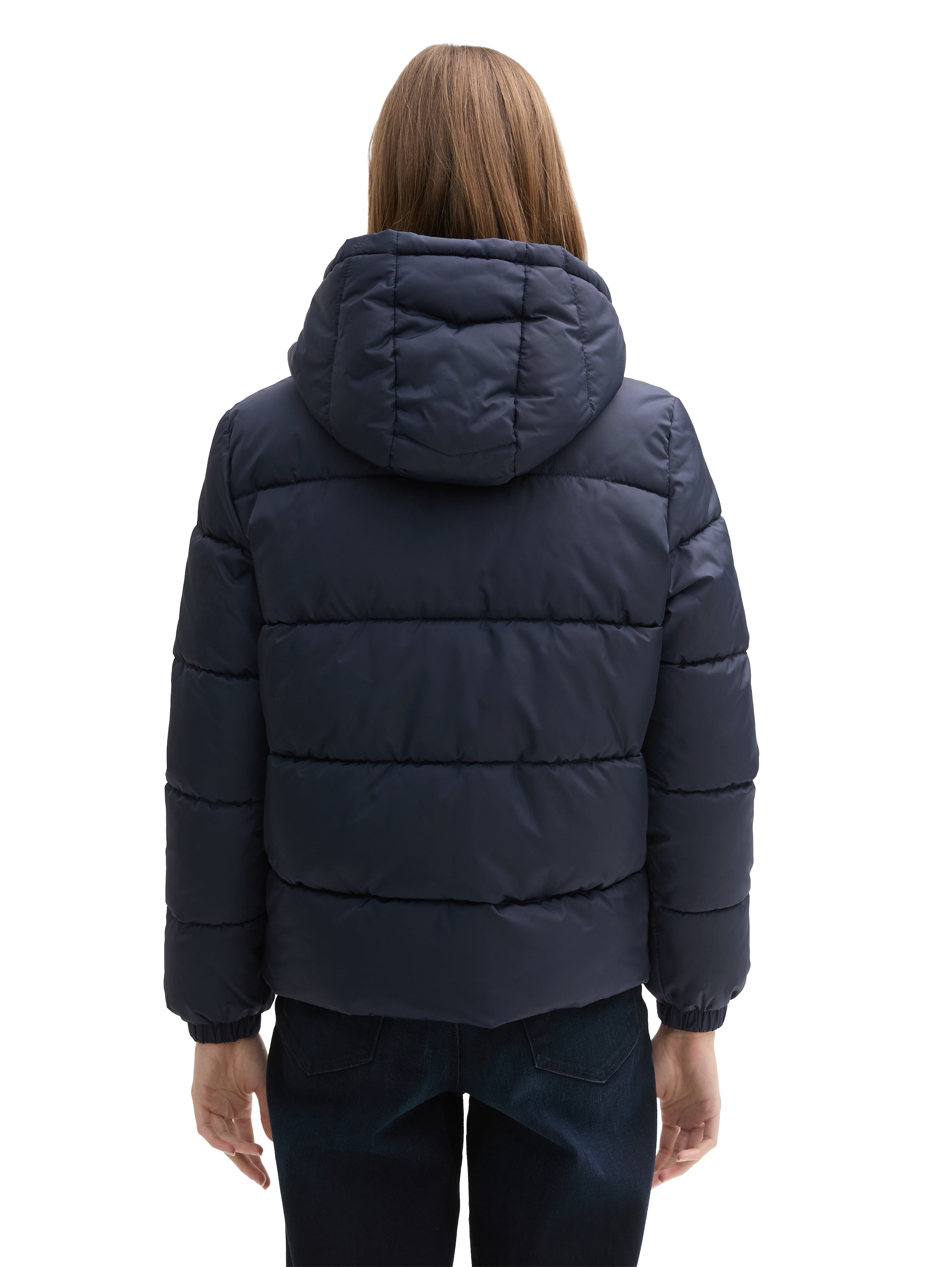 Puffer Winterjacke mit Kapuze