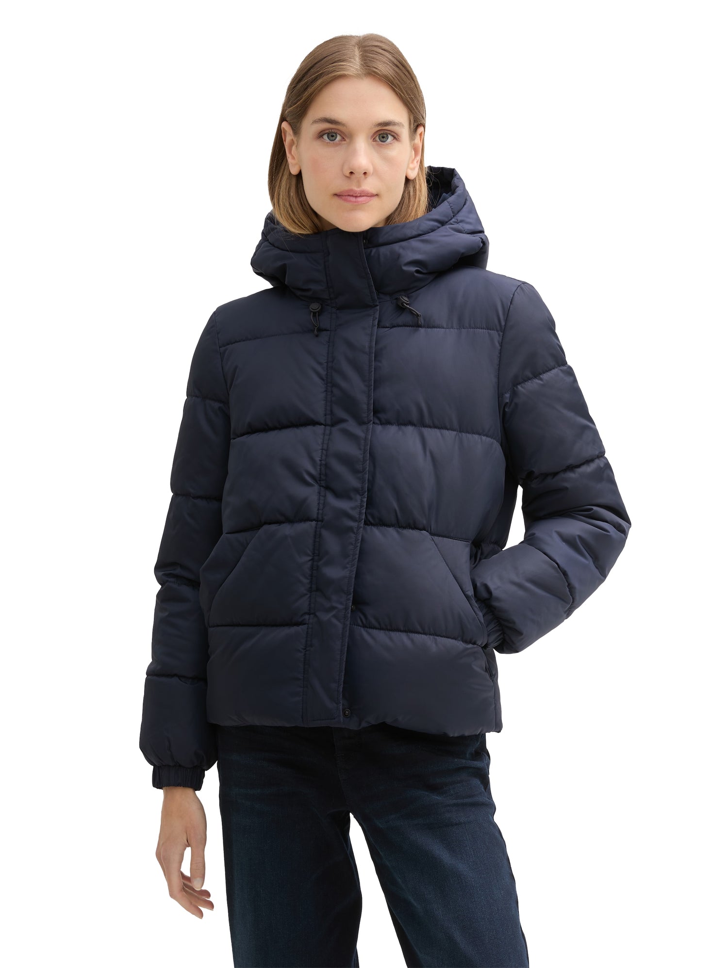 Puffer Winterjacke mit Kapuze